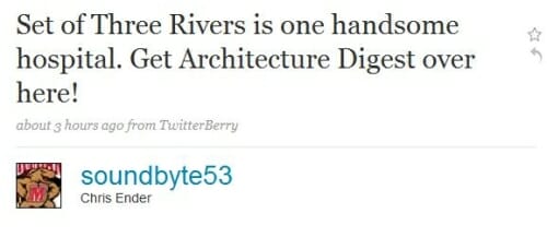 Three Rivers News Tweet