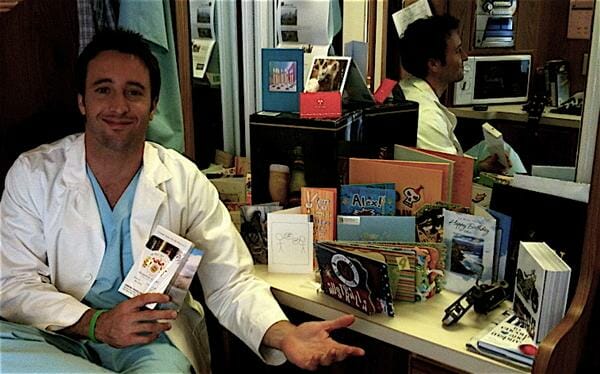 alex o'loughlin sends a birthday thank you message