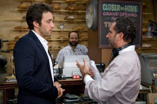 Alex O'Loughlin and director on the set of the The Back-Up Plan Alex O'Loughlin and director on the set of the The Back-Up Plan