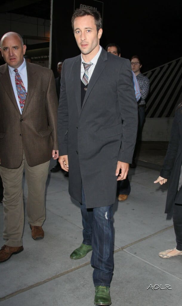 Alex O'Loughlin at the GM building